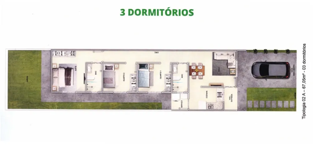 Casa de Condomínio, 3 quartos - Foto 7