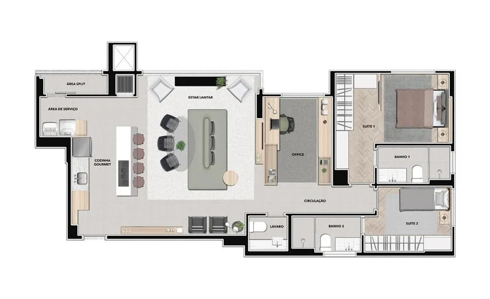 Apartamento, 2 quartos, 78 m² - Foto 8