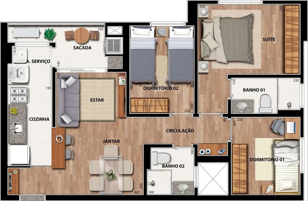 Apartamento, 3 quartos, 67 m² - Foto 16
