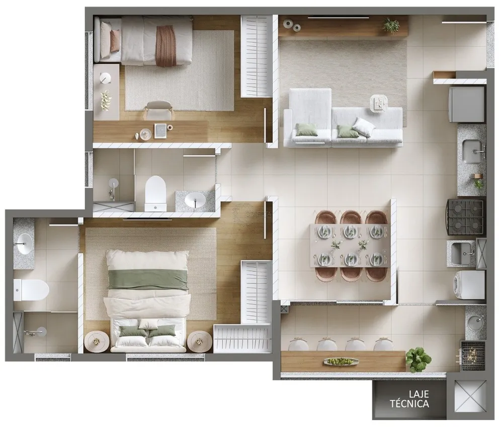 Apartamento, 2 quartos - Foto 10