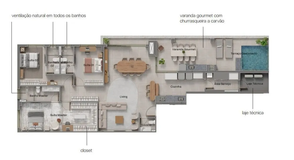 Apartamento, 3 quartos, 193 m² - Foto 4