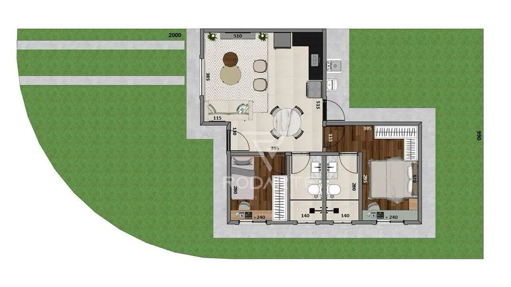 Casa, 2 quartos, 59 m² - Foto 12