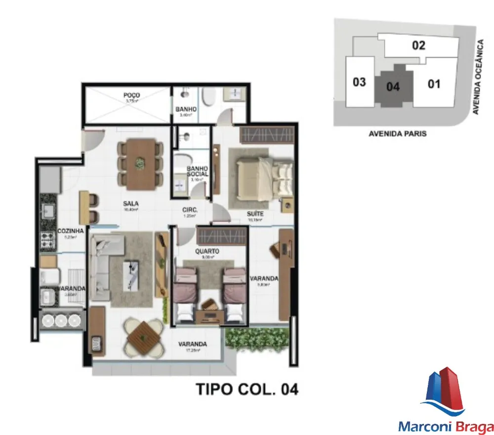 Apartamento, 2 quartos, 81 m² - Foto 3