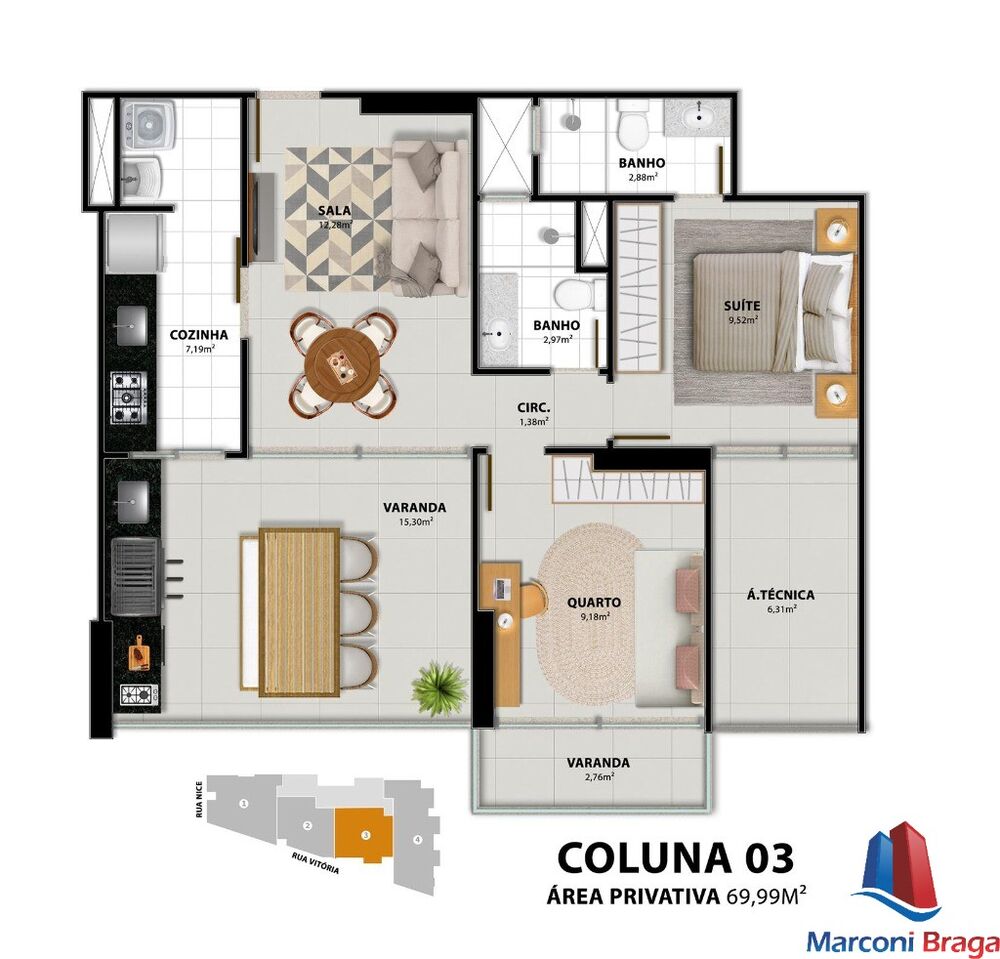 Apartamento, 2 quartos, 79 m² - Foto 4