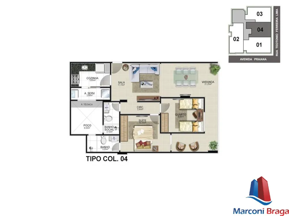 Apartamento, 3 quartos, 93 m² - Foto 7