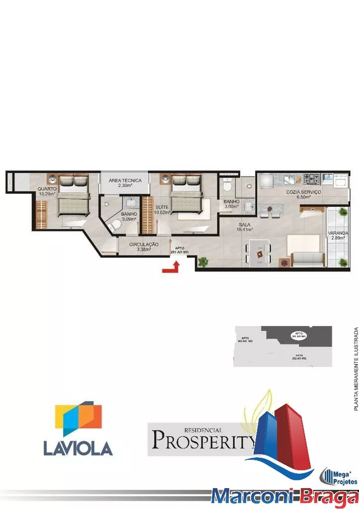 Apartamento à venda com 2 quartos, 65m² - Foto 3