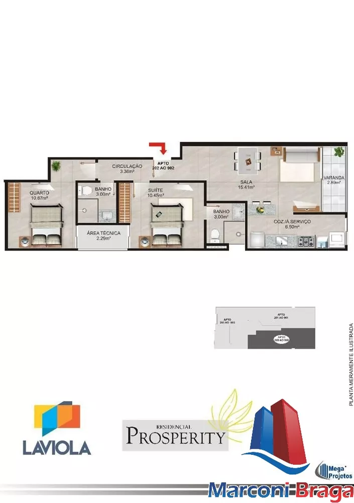 Apartamento à venda com 2 quartos, 65m² - Foto 2