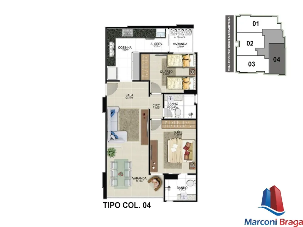 Apartamento, 2 quartos, 80 m² - Foto 5