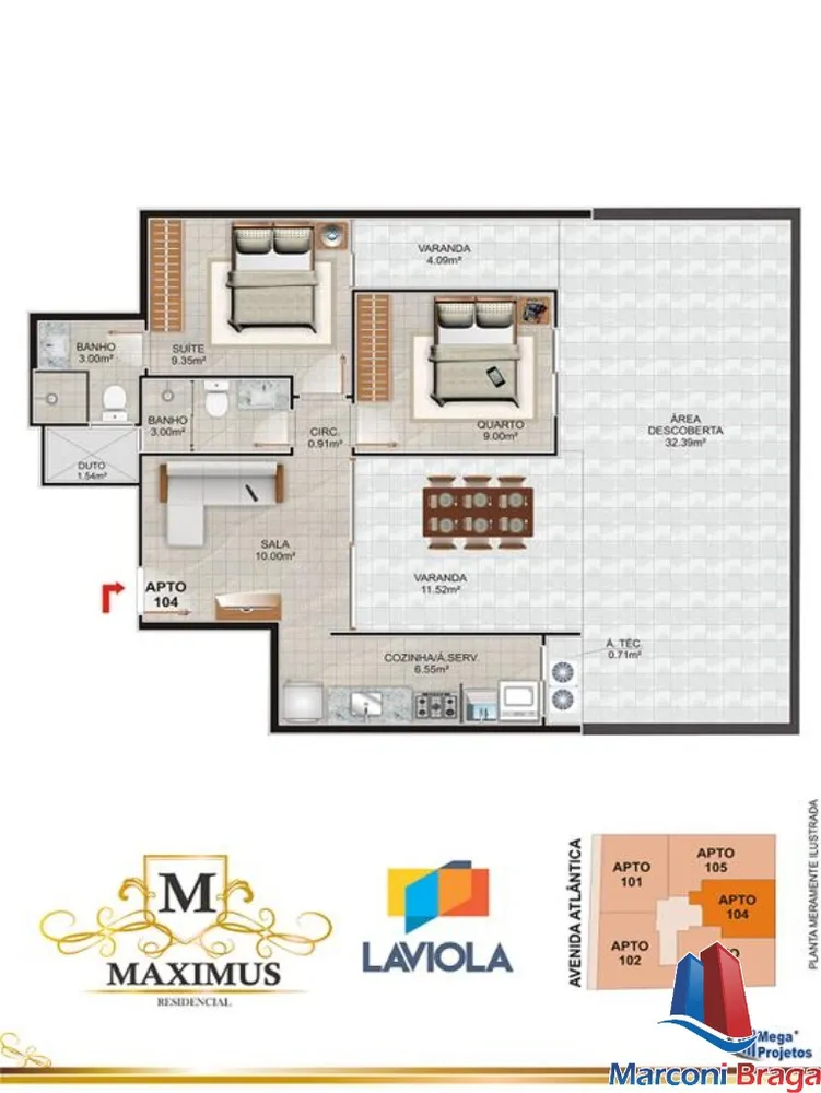 Apartamento, 2 quartos, 69 m² - Foto 6
