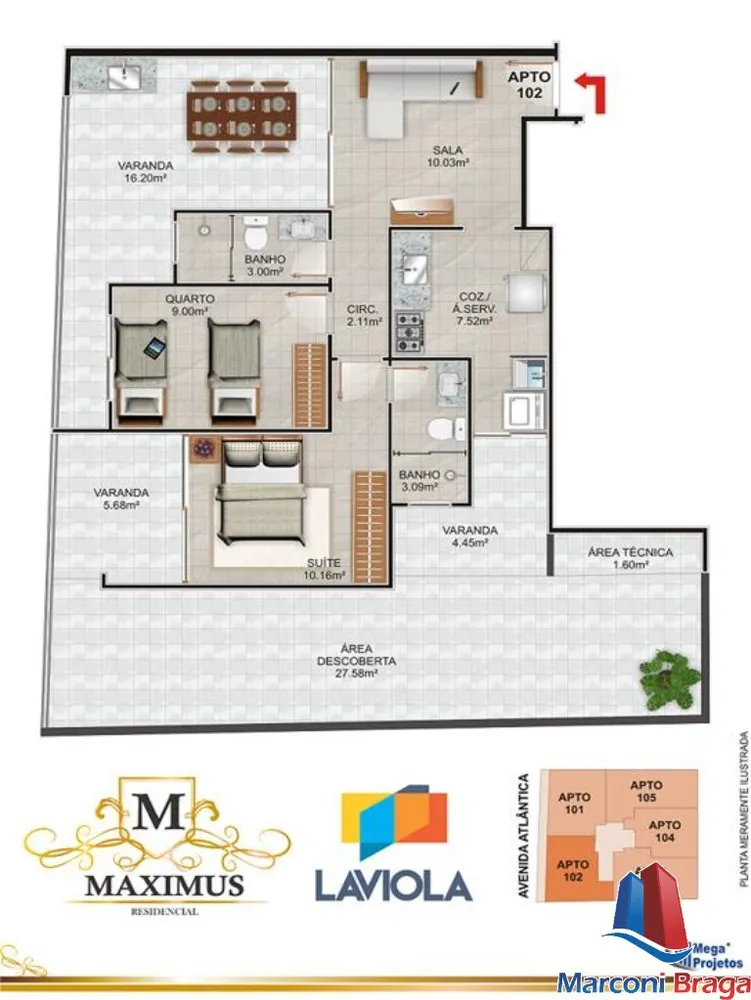 Apartamento, 2 quartos, 69 m² - Foto 7