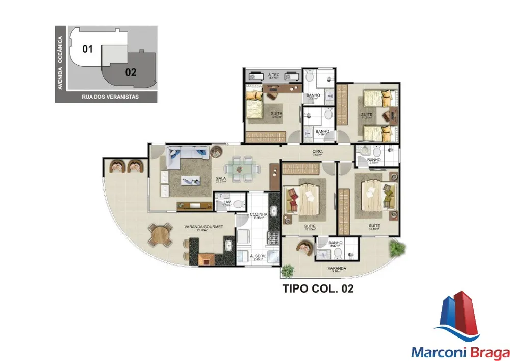 Apartamento, 4 quartos, 137 m² - Foto 8