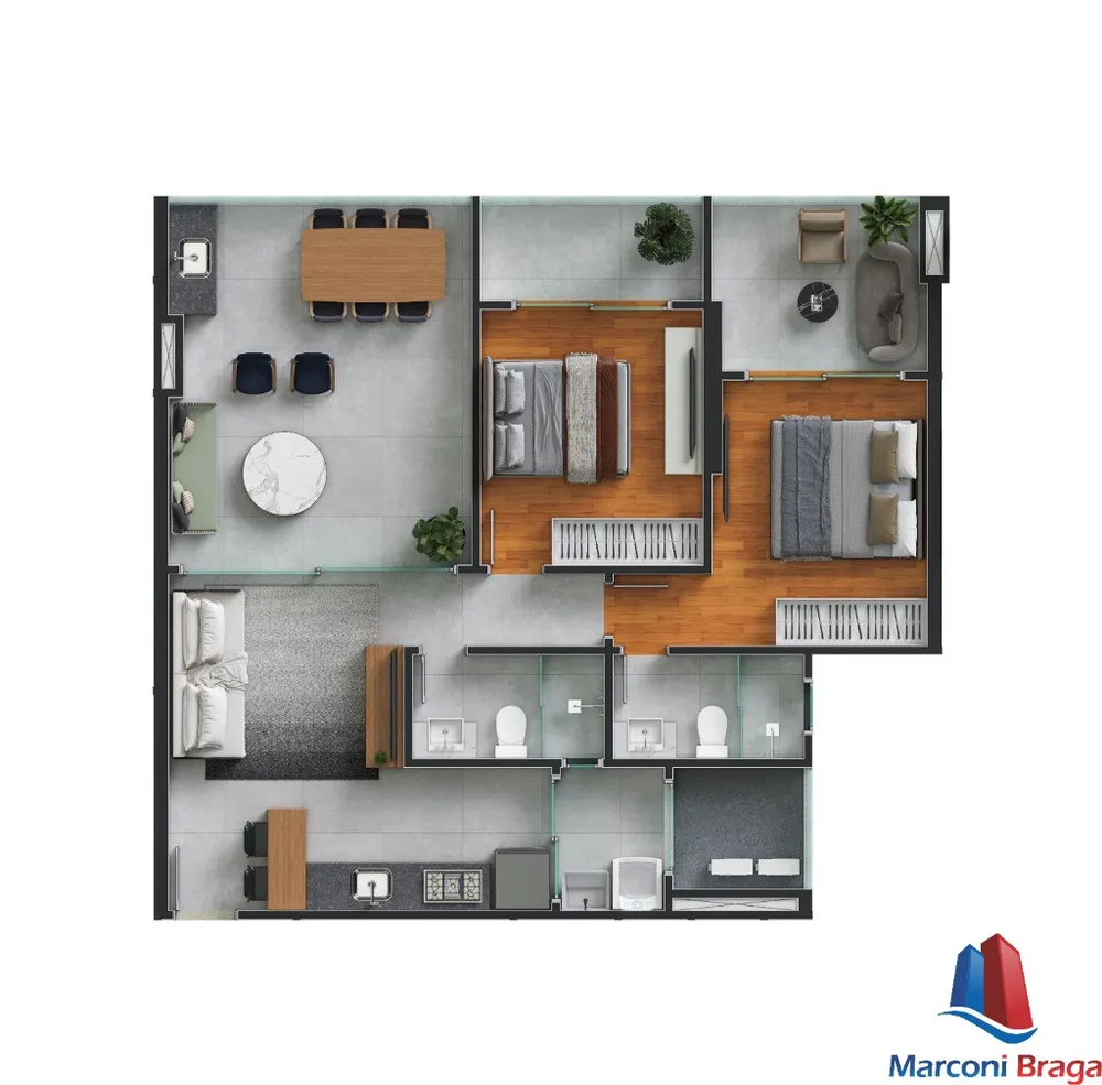 Apartamento, 2 quartos, 80 m² - Foto 13