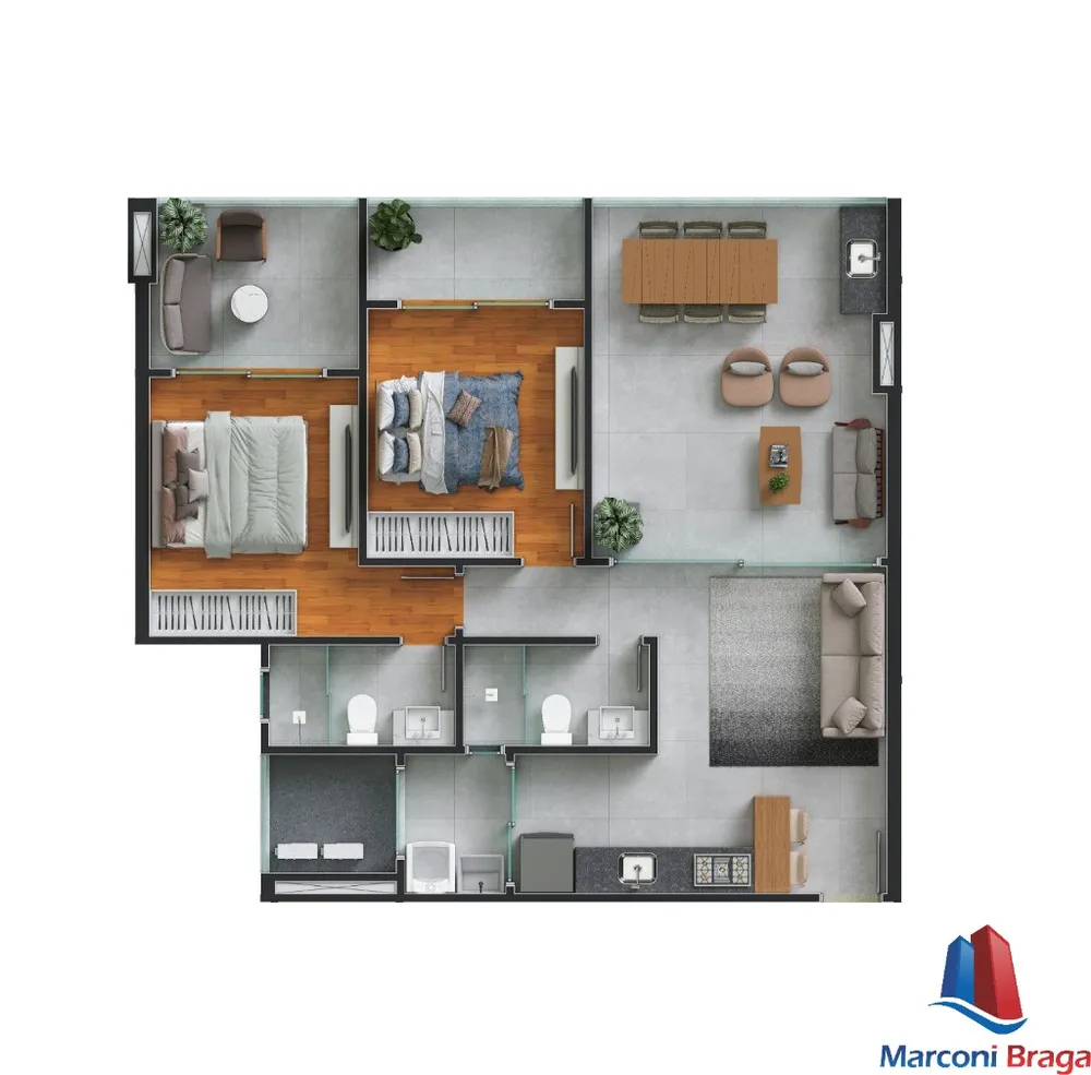 Apartamento, 2 quartos, 80 m² - Foto 14