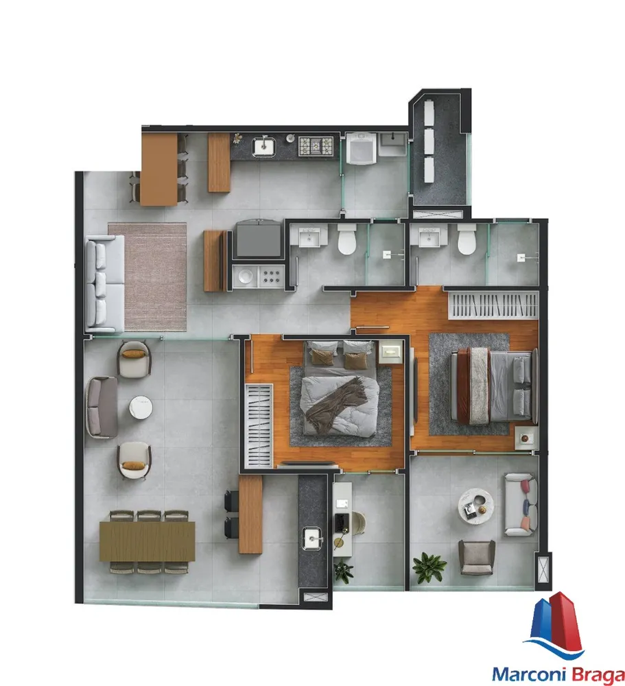 Apartamento, 2 quartos, 80 m² - Foto 11