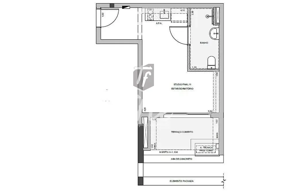 Apartamento, 1 quarto, 32 m² - Foto 3