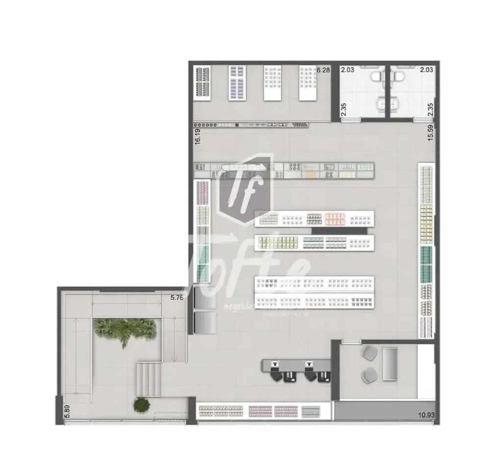 Loja-Salão, 448 m² - Foto 4