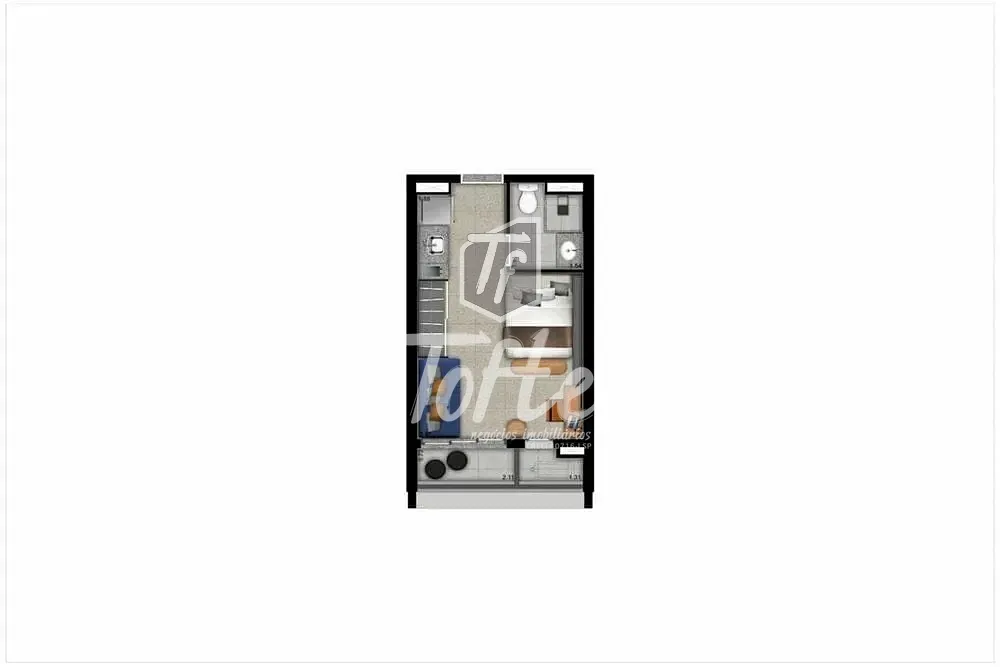 Apartamento, 1 quarto, 33 m² - Foto 3