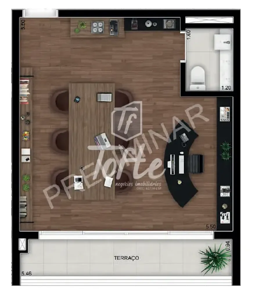 Sala-Conjunto, 49 m² - Foto 2