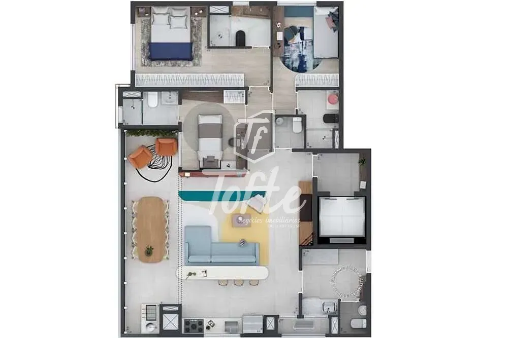 Apartamento, 3 quartos, 121 m² - Foto 2