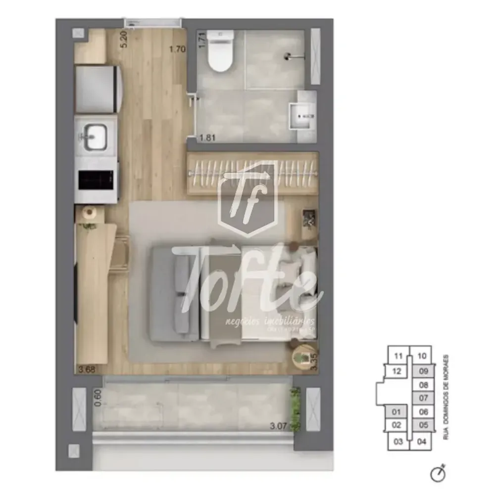 Apartamento, 1 quarto, 25 m² - Foto 4