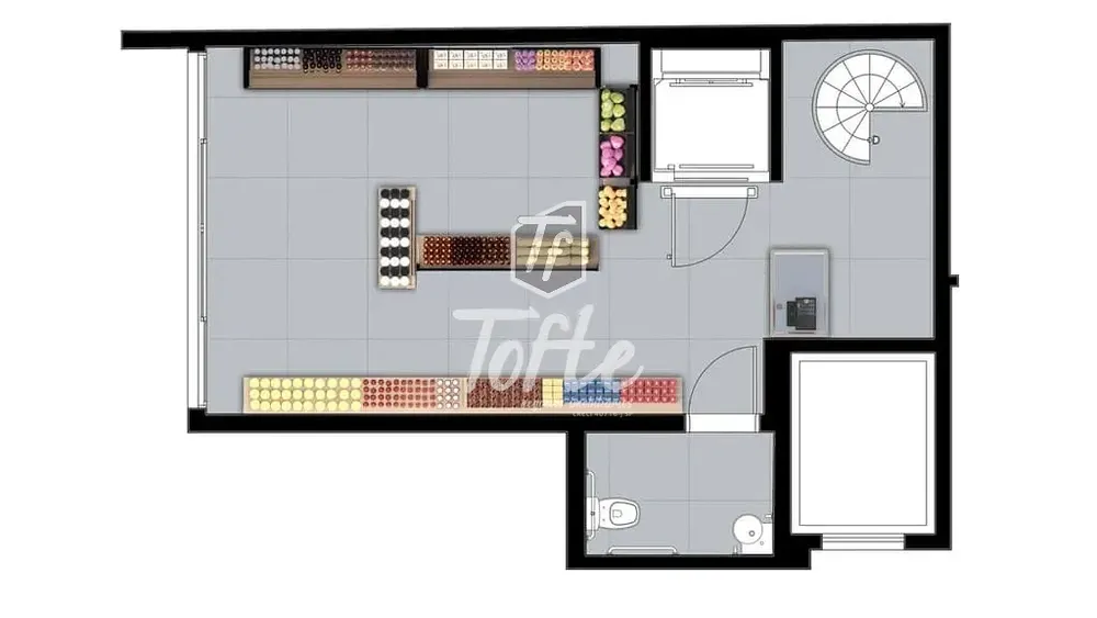 Loja-Salão, 75 m² - Foto 3