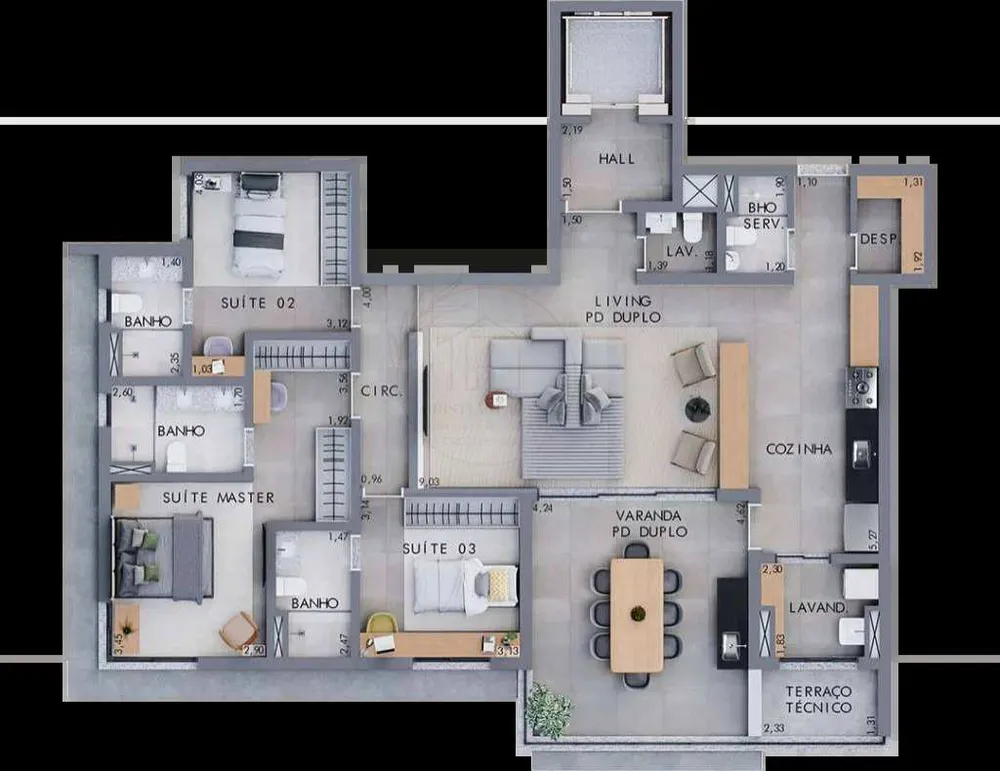 Apartamento, 3 quartos, 156 m² - Foto 8