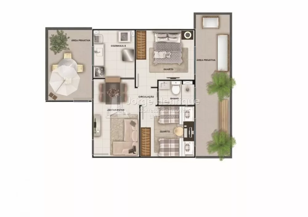 Apartamento, 2 quartos, 43 m² - Foto 7