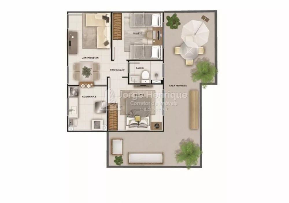 Apartamento, 2 quartos, 43 m² - Foto 17