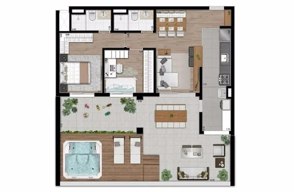 Apartamento, 2 quartos, 173 m² - Foto 15