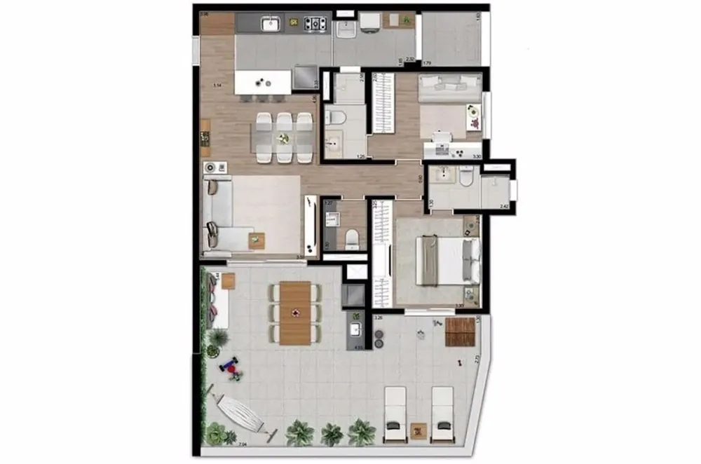 Apartamento, 2 quartos, 173 m² - Foto 16
