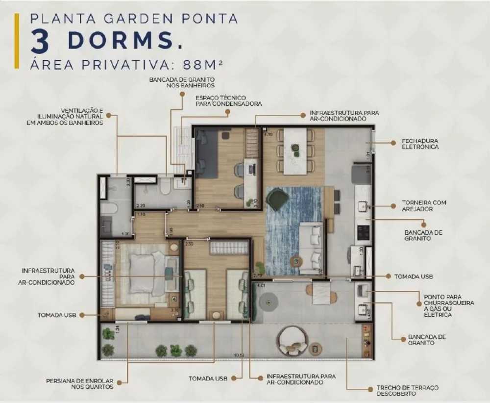 Apartamento, 3 quartos, 73 m² - Foto 8