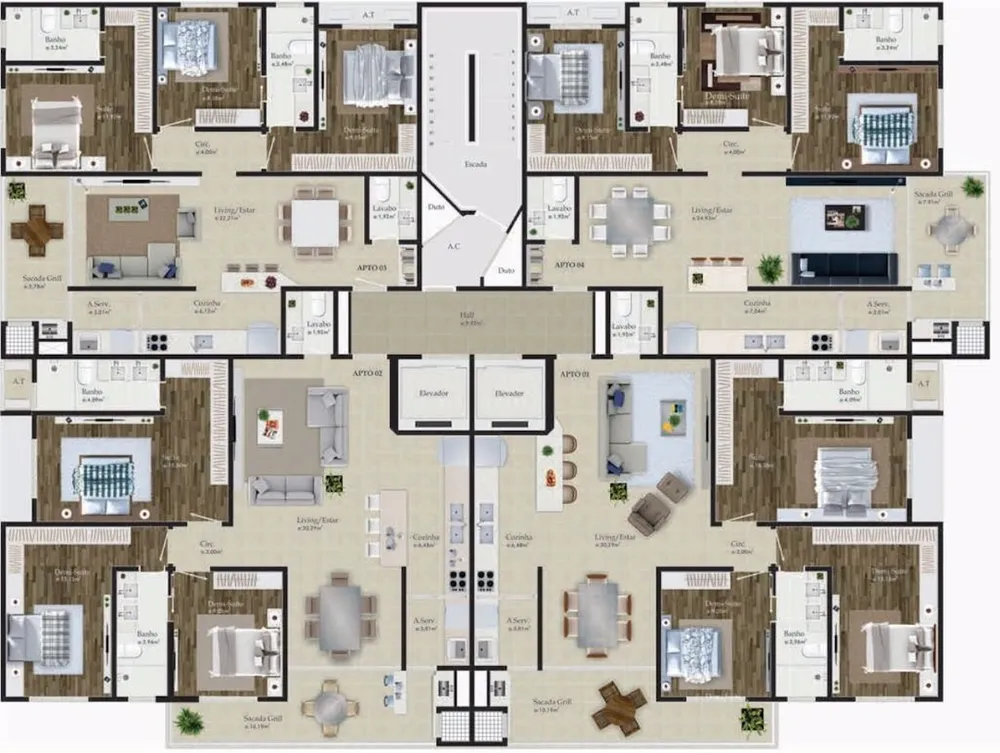 Apartamento, 3 quartos, 98 m² - Foto 11