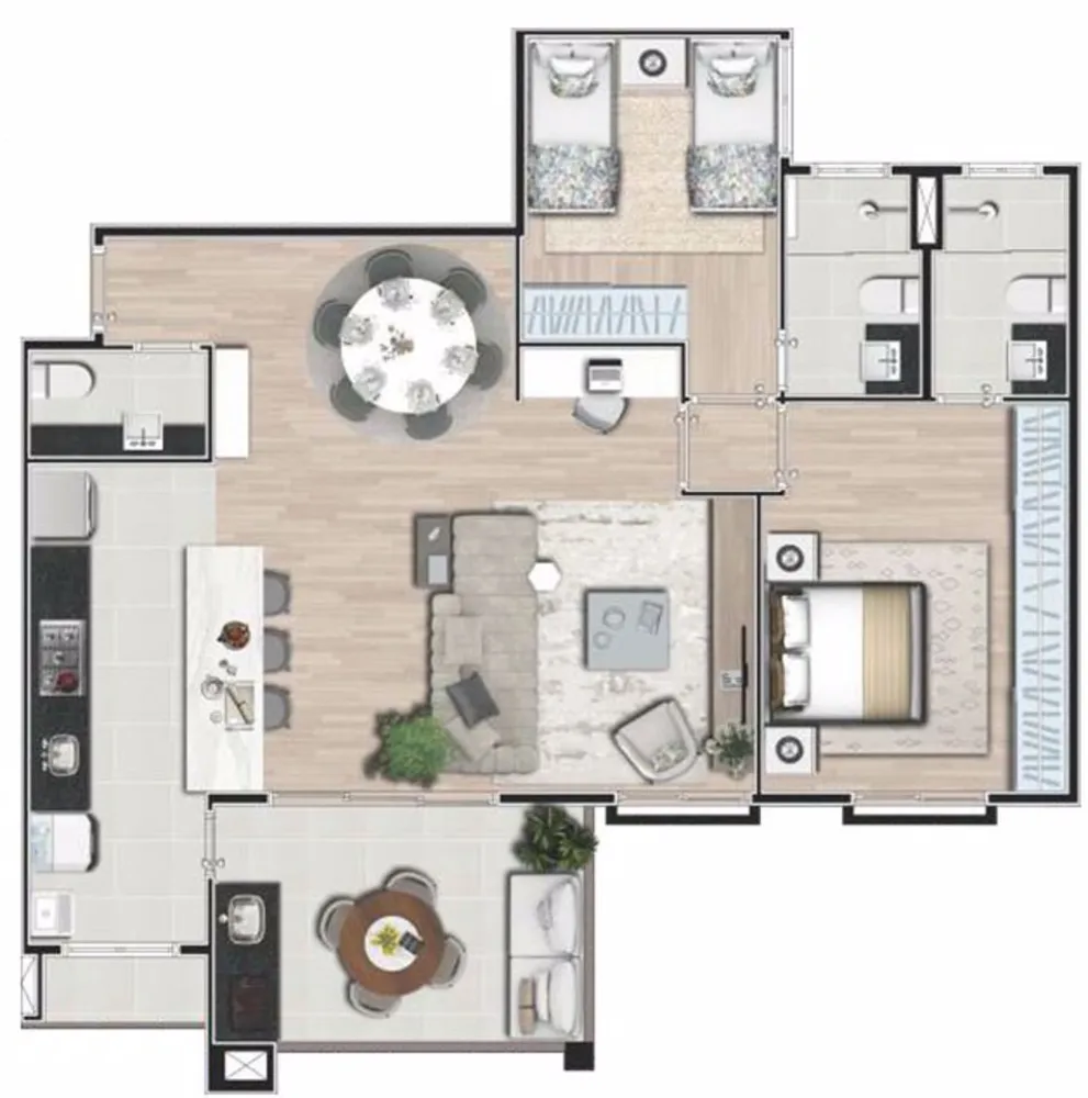 Apartamento, 3 quartos, 91 m² - Foto 11