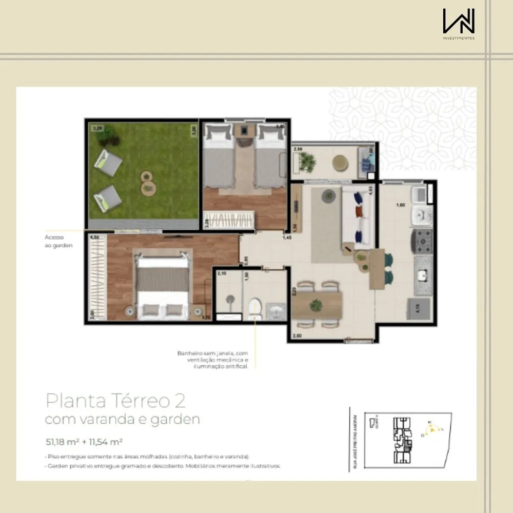 Apartamento, 2 quartos, 55 m² - Foto 9