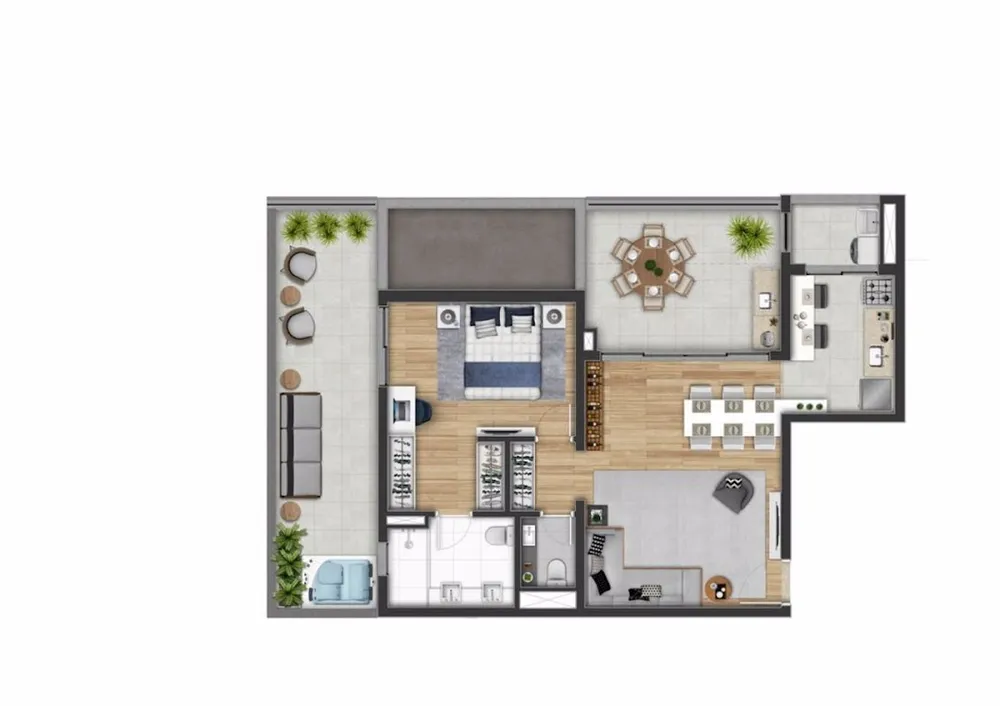 Apartamento, 1 quarto, 79 m² - Foto 5