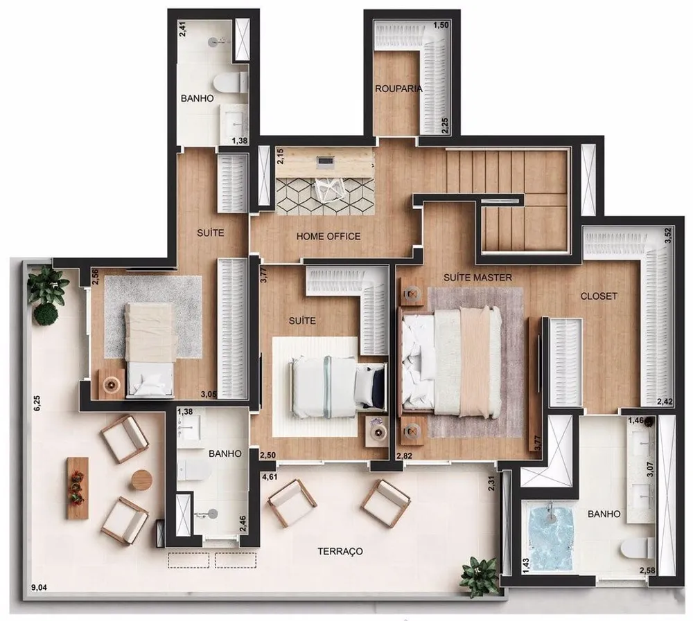 Cobertura, 3 quartos, 221 m² - Foto 15