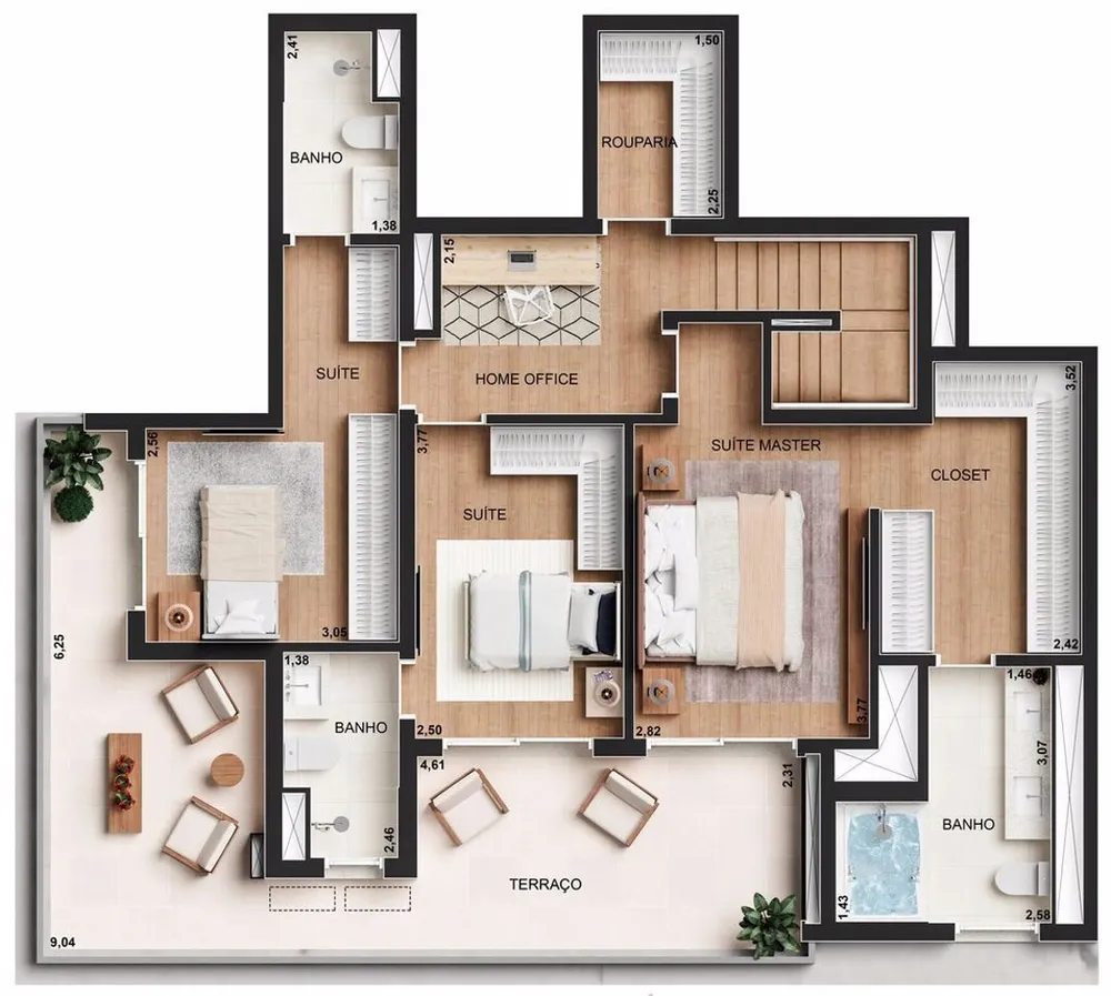 Apartamento, 3 quartos, 126 m² - Foto 7
