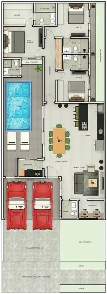 Casa de Condomínio, 3 quartos - Foto 3
