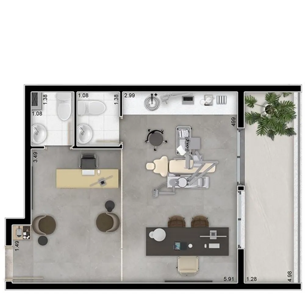 Sala-Conjunto, 33 m² - Foto 8