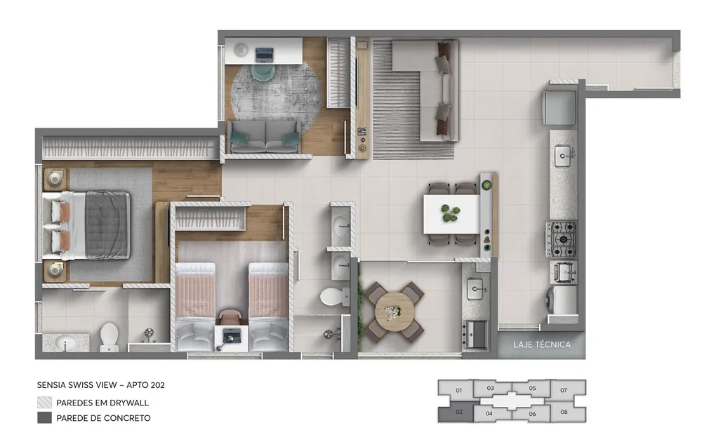 Apartamento, 2 quartos, 60 m² - Foto 16
