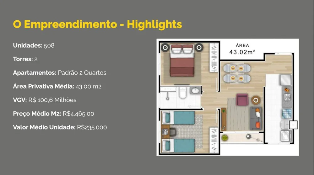 Apartamento, 2 quartos, 43 m² - Foto 5
