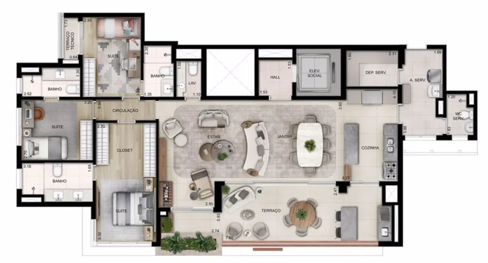 Apartamento, 4 quartos, 161 m² - Foto 10