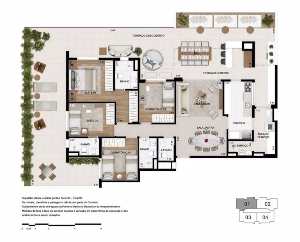 Apartamento, 3 quartos, 184 m² - Foto 6