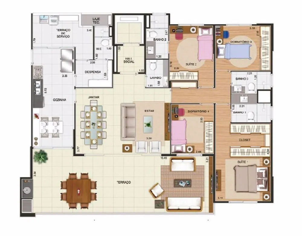 Apartamento, 4 quartos, 164 m² - Foto 15