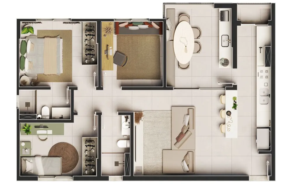 Apartamento, 3 quartos, 92 m² - Foto 8