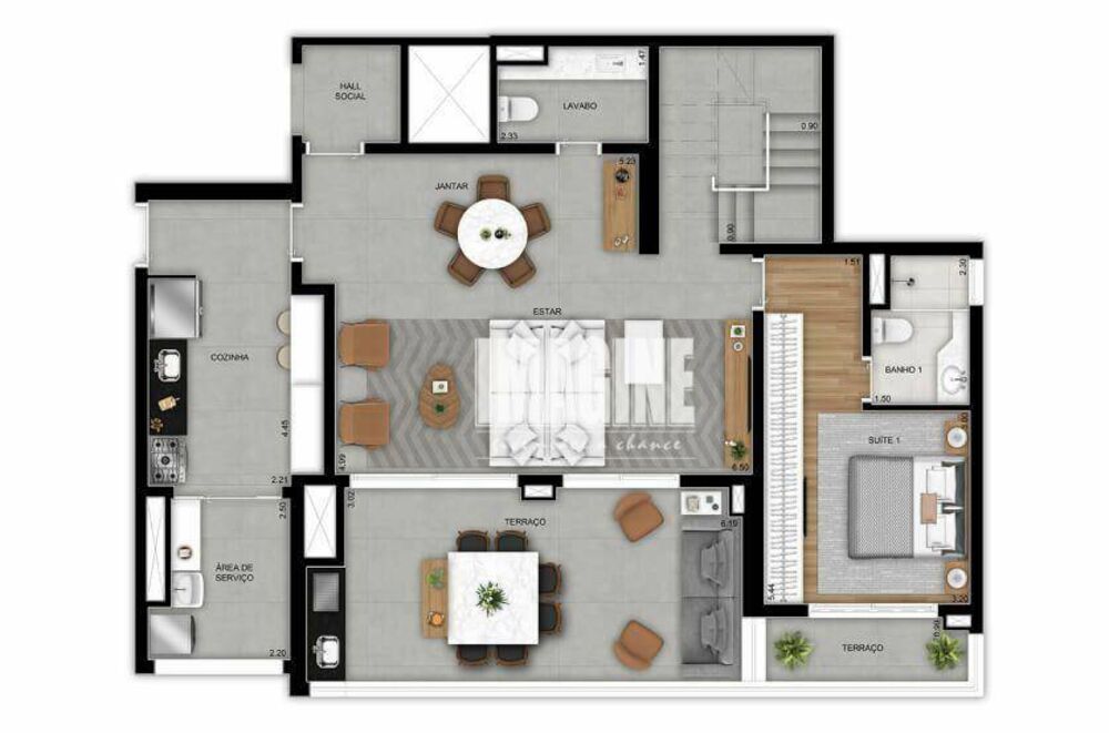 Cobertura, 3 quartos, 252 m² - Foto 1