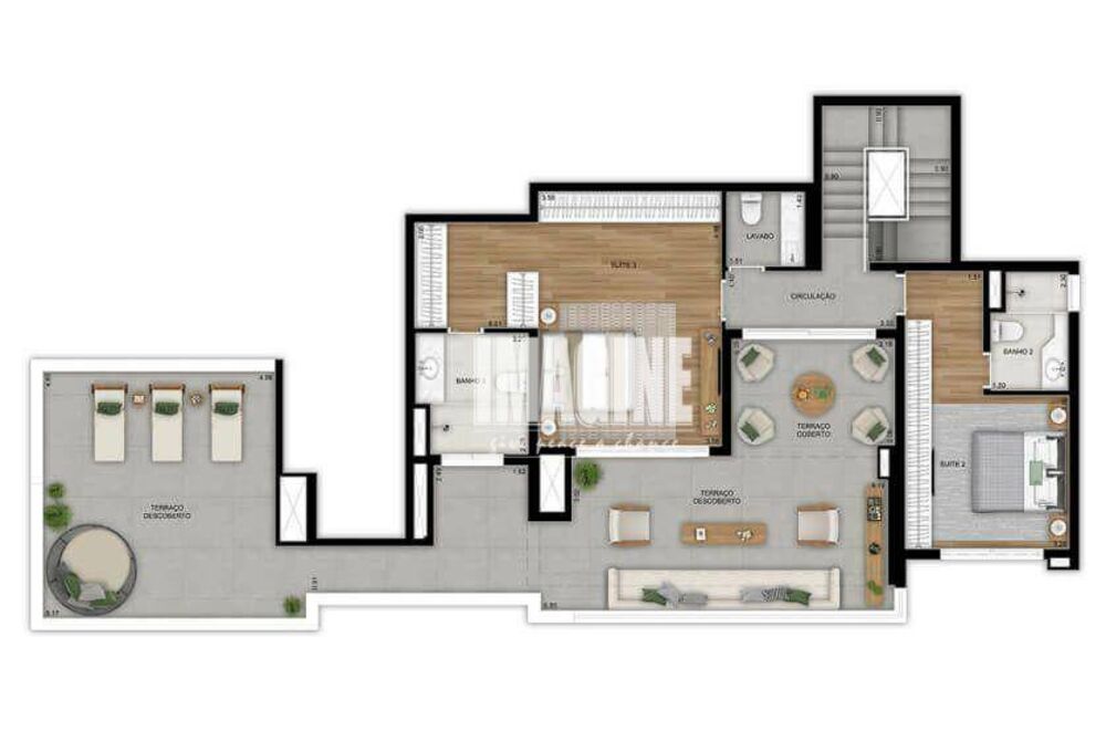 Cobertura, 3 quartos, 252 m² - Foto 2