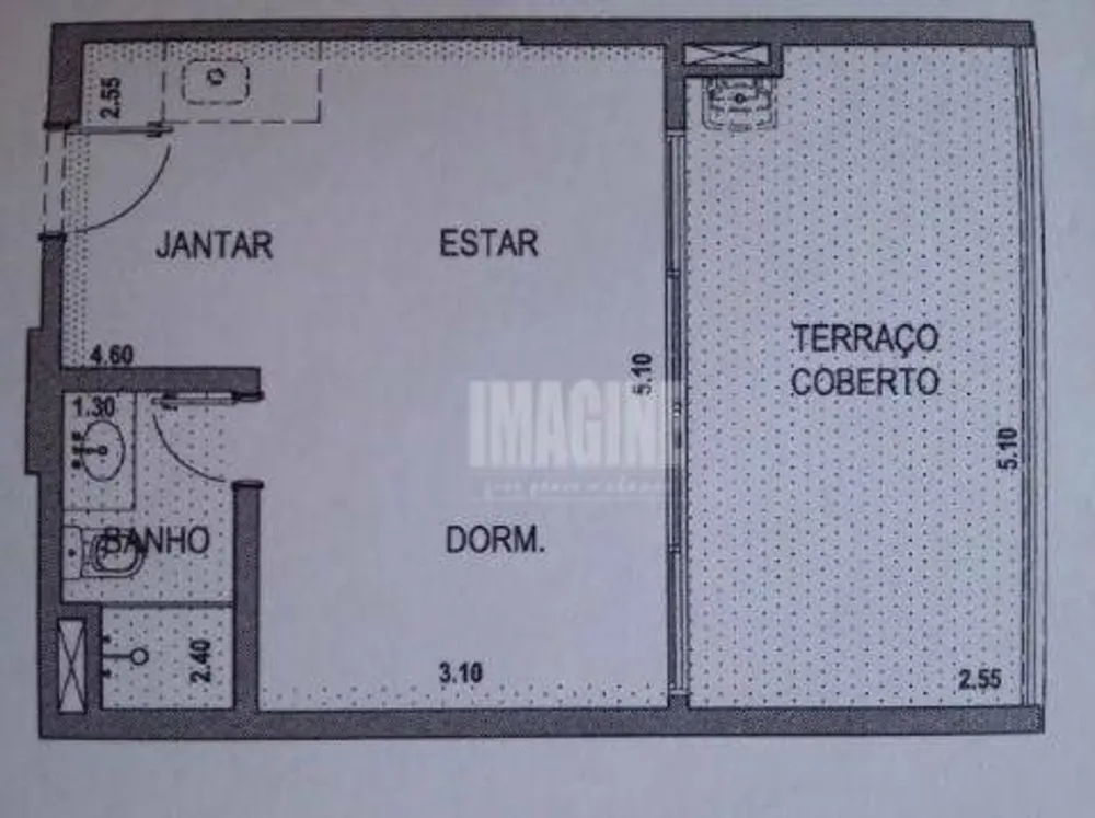Kitnet-Studio, 40 m² - Foto 3