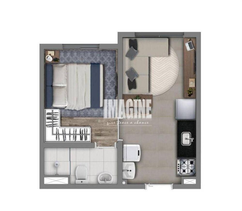 Apartamento, 1 quarto, 25 m² - Foto 1