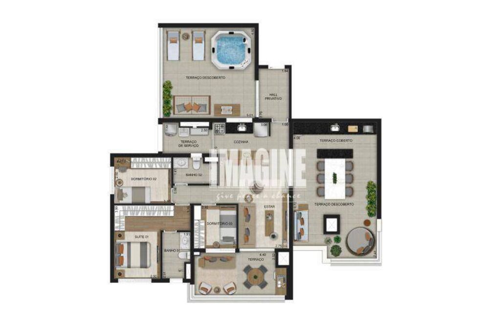 Apartamento, 3 quartos, 157 m² - Foto 3